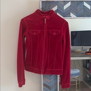 Juicy couture velour zip up
